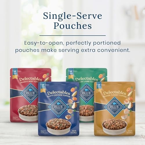 Blue Buffalo Delectables Natural Wet Dog Food Topper Variety Pack  3-oz (24 Pack- 6 of Each Flavor) thumbnail