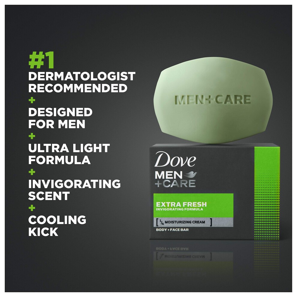 Dove Men+Care 3 in 1 Bar for Body, Face, and Shaving to Clean and Hydrate Skin Extra Fresh Body and Facial Cleanser More Moisturizing Than Bar Soap 3 thumbnail