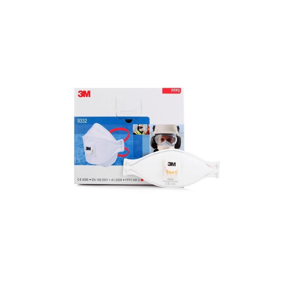 (pack of 1) 3m 9332+ Facemask Aura Ffp3 N99 Medical Respirator