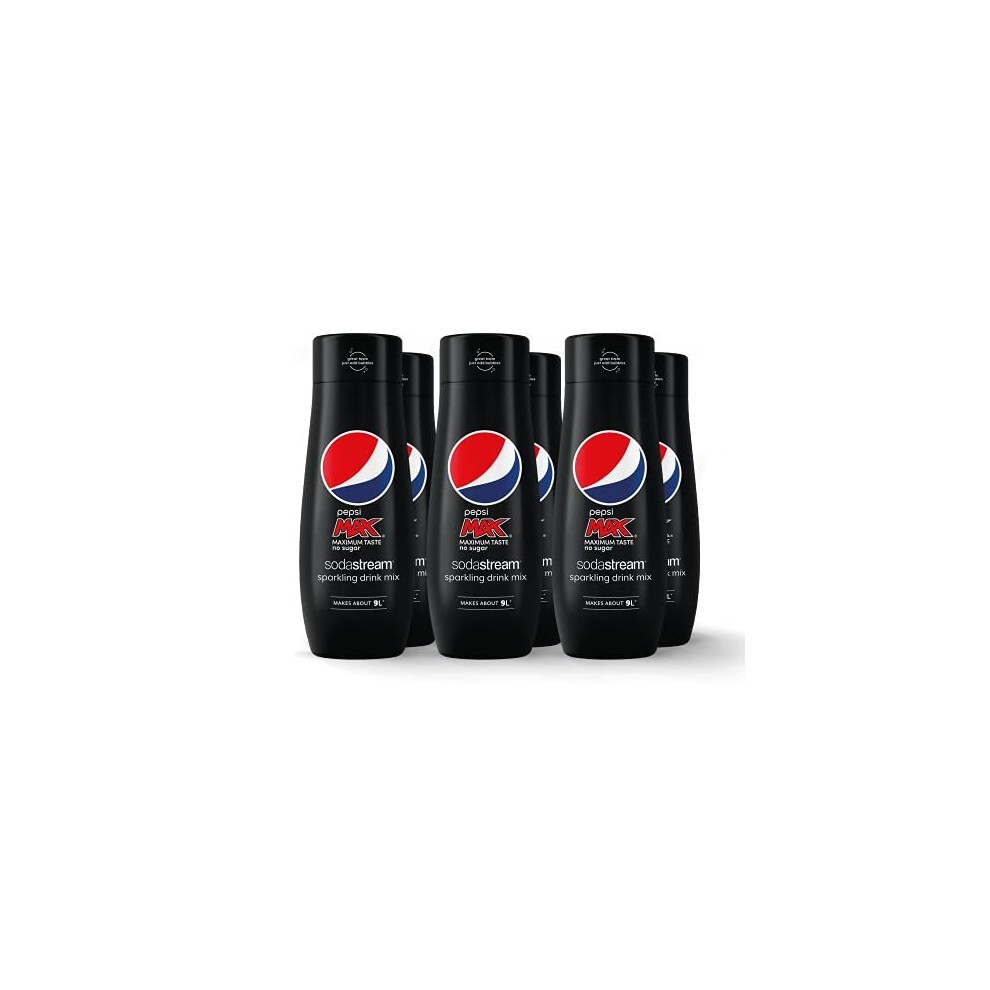 Flavours Pepsi Max Sparkling Drink Mix, Soda & Fizzy Drink Maker Concentrate, Diet Pepsi with Maximum Taste & No Sugar, Official Pepsi Cola X