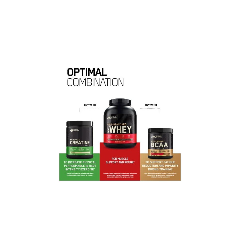 Optimum Nutrition Gold Standard 100% Whey Muscle Building and Recovery Protein Powder with Naturally Occurring Glutamine, 15 Servings, 450 G thumbnail