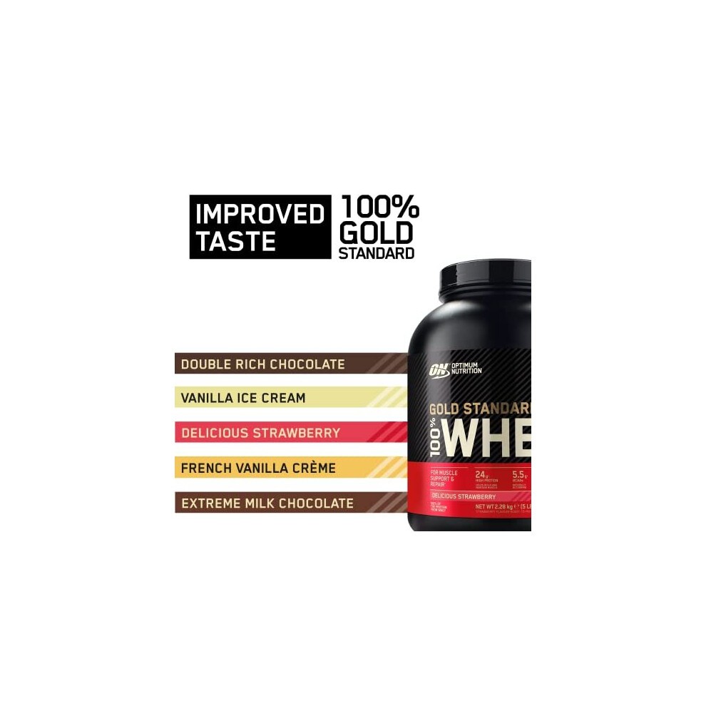 Optimum Nutrition Gold Standard 100% Whey Muscle Building and Recovery Protein Powder with Naturally Occurring Glutamine, 15 Servings, 450 G thumbnail
