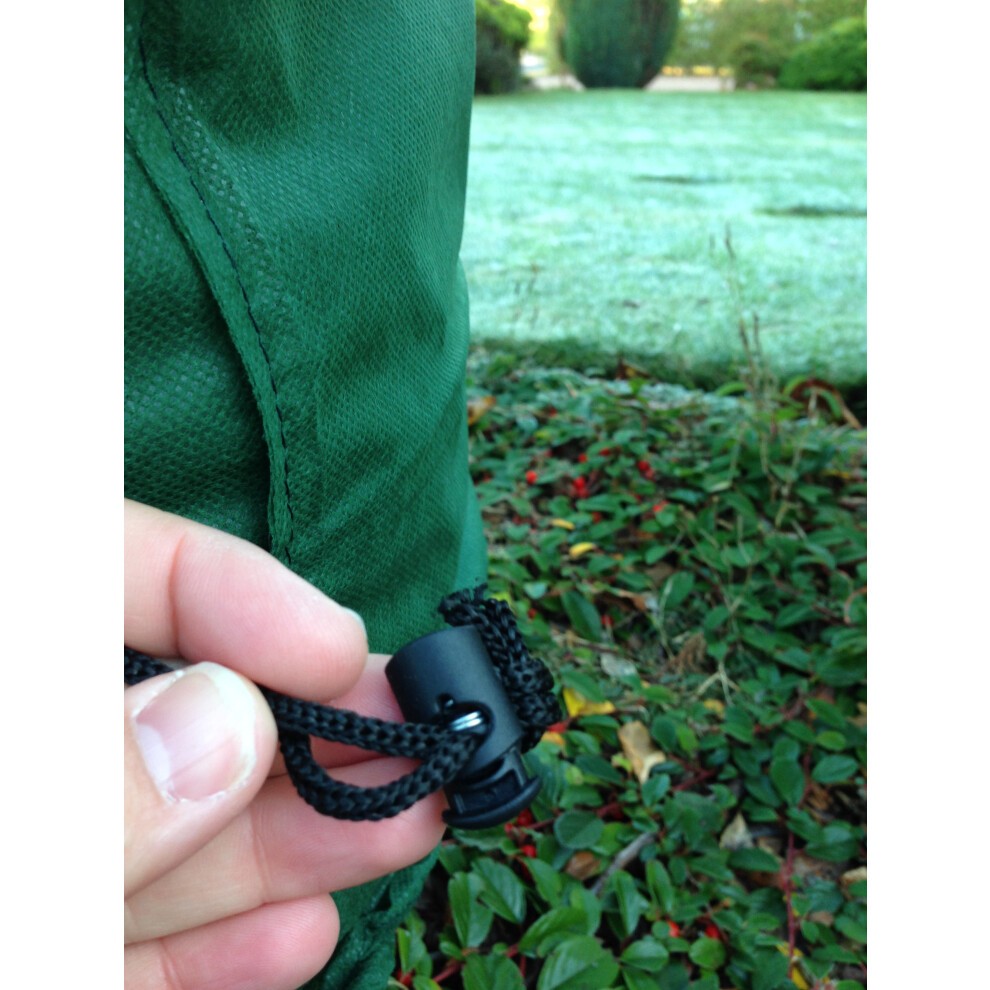 (Medium(105cm80cm), 10) Heavy Duty 35gsm Frost Protection Fleece Plant Covers Warming Jacket Bush Tree Protector thumbnail
