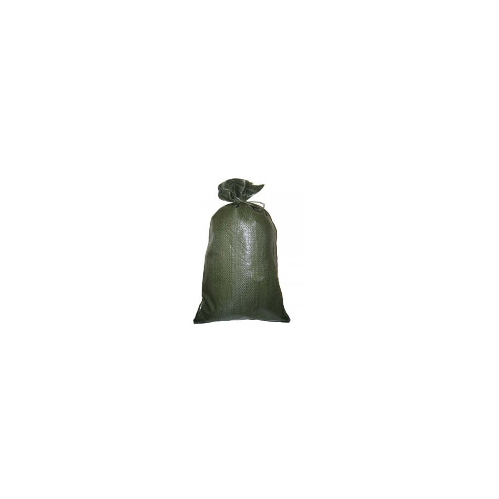(1000, White) Hessian & Woven Polypropylene Sandbag Sacks Flood Defence White Black Green thumbnail