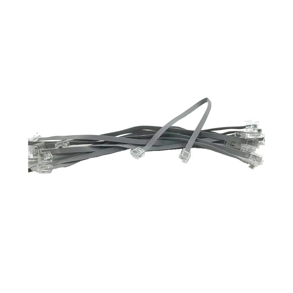 10Pcs 25cm EV3 Data Line Rj25 Crystal Connector 6p6c Flexible Cable Steam Motor Robot Building Block Part for NXT 9797 EV3 45544 thumbnail