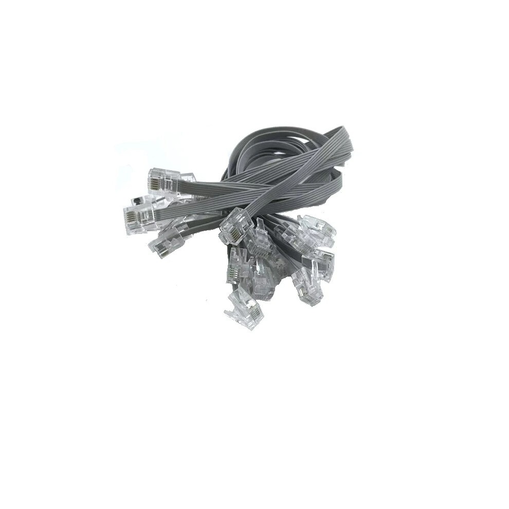 10Pcs 25cm EV3 Data Line Rj25 Crystal Connector 6p6c Flexible Cable Steam Motor Robot Building Block Part for NXT 9797 EV3 45544 thumbnail