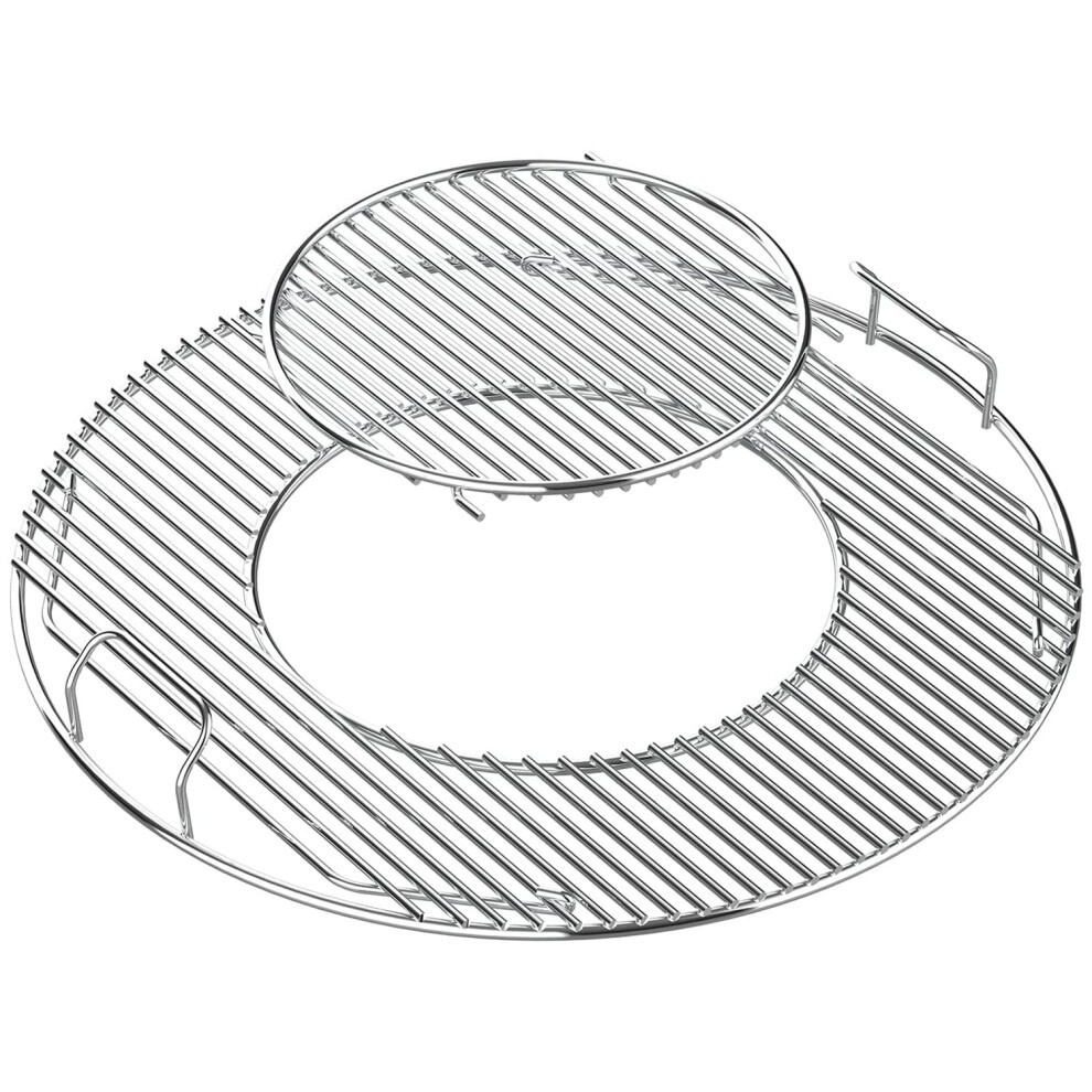 Denmay 54.5cm 8835 Hinged Cooking Grate for 57cm Weber Charcoal Grills Gourmet BBQ System Cooking Grate for Weber One-Touch Performer Bar-B-Kettle and