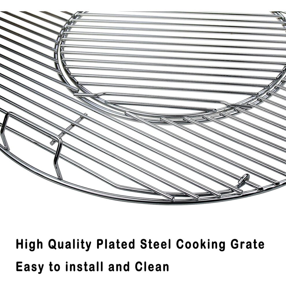 Denmay 54.5cm 8835 Hinged Cooking Grate for 57cm Weber Charcoal Grills Gourmet BBQ System Cooking Grate for Weber One-Touch Performer Bar-B-Kettle and thumbnail