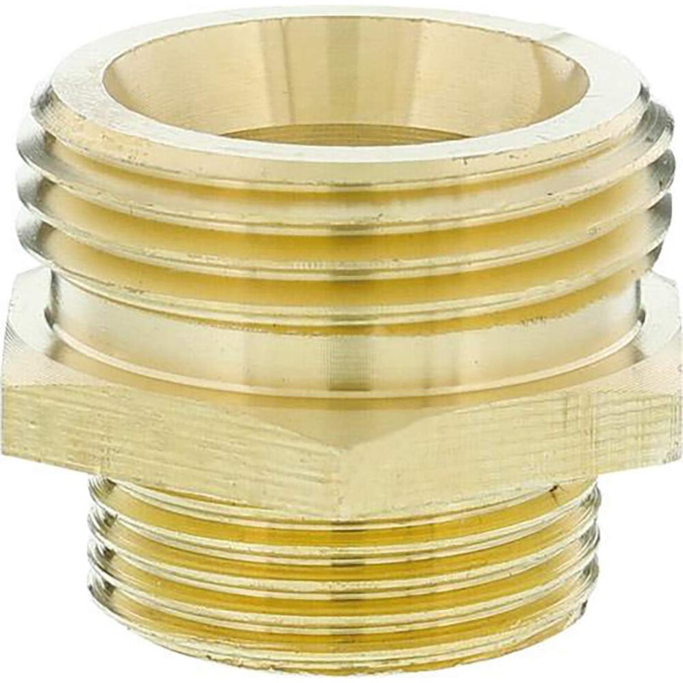 GARDENA Brass Reducing Threaded Nipple: Brass Fitting, 2-sided Connection to E.g. Pumps, 33.3 Mm (G 1 