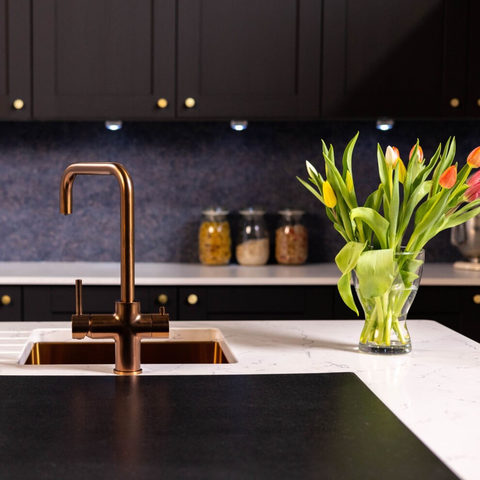 (Rose Gold) FlÃ¶de Tre | 3 in 1 Instant Boiling Tap | Full Kit