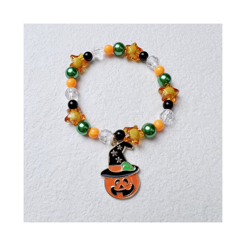 2024 Halloween Pumpkin Bracelet New Ghost Festival Orange Bracelet Tri thumbnail