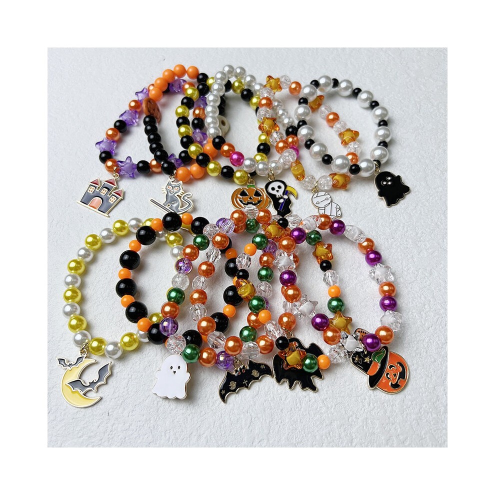 2024 Halloween Pumpkin Bracelet New Ghost Festival Orange Bracelet Tri thumbnail