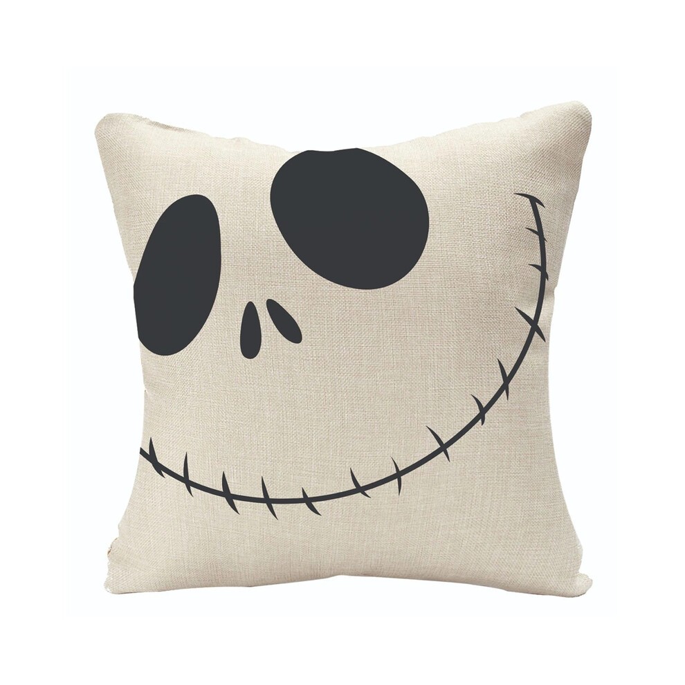 (45x45cm Linen, 7263) 2024 New Linen Halloween Fall Cushion Cover 18Inch Trick or Treat Farm thumbnail