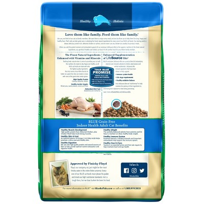 Blue Buffalo Grain Free Adult Chicken and Brown Rice Dry Cat Food - 9lb thumbnail