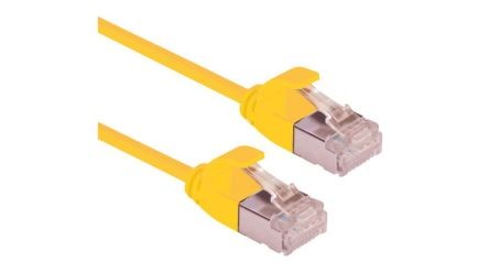Roline 21.15.33, 2 M Cat6a Ethernet Cable, Yellow, U/FTP 8 Low Smoke Zero Halogen Sheath