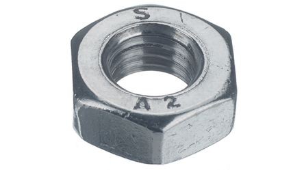Bossard Stainless Steel Hex Nut, CSN 021401, UNI 5588, M3
