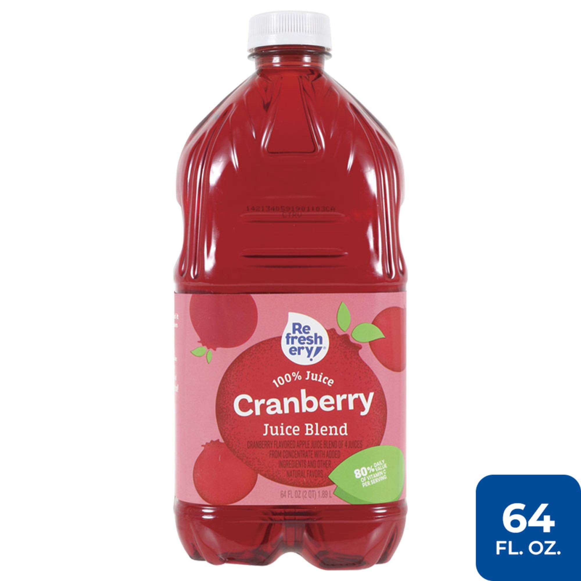 Refreshery 100% Cranberry Juice Blend - 64 Fl Oz