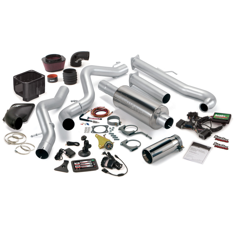 Banks Power 02-04 Chevy 6.6L LB7 SCLB Stinger System - SS Single Exhaust W/ Chrome Tip