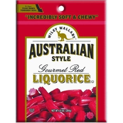 Kennys Candy  10 Oz. Wiley Wallaby Liquorice, Red