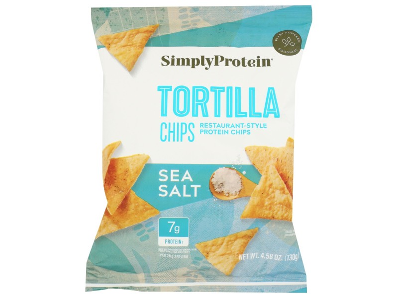 Simply Protein, Restaurant-Style Tortilla Protein Chips, Sea Salt, 4.58 Oz (130 G)