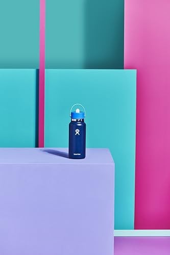 Hydro Flask 32oz Wide Mouth Flex Straw Water Bottle Winter Night: Vacuum-Insulated, Leakproof, Dishwasher-Safe