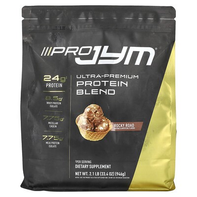 JYM Supplement Science, Pro JYM, Ultra-Premium Protein Blend, Rocky Road, 2.1 Lb (946 G)