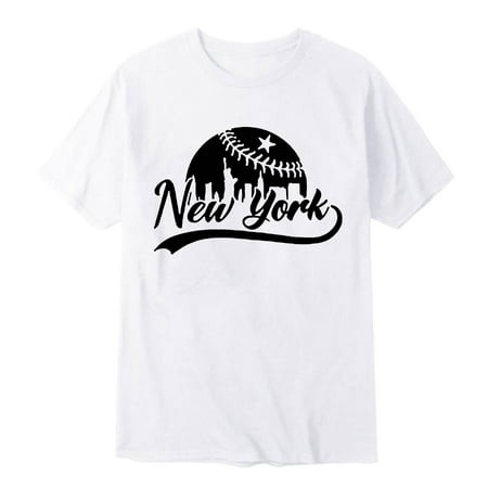 Mnyotv Shirt for Men Male Summer Shirt Unisex Graphic Plus Size T Shirt Printed Solid Color Short Sleeve Top White L