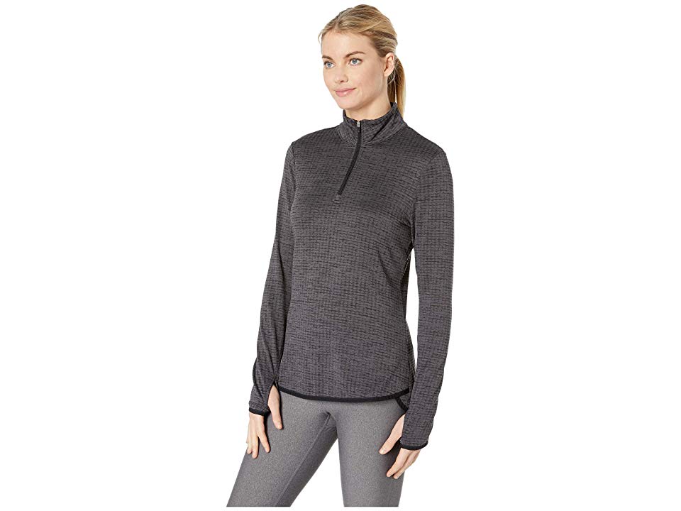 Jockey Circle Back 1/4 Zip Textured Fleece Pullover Top (Deep Black M) Model: 9764 thumbnail