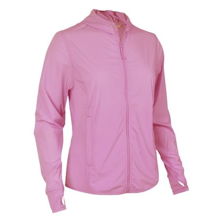 Monterey Club Women S UPF Hi-Low Full Zip Hoodie Jacket #4722