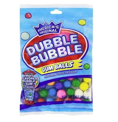 Frizzaz - Dubble Bubble Gumballs Old Fashioned Gumball Machine Size Refills 3 Pack of 5 Oz Bags