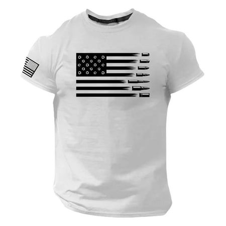 Mnyotv T-Shirt Men Male Summer Shirt Unisex Graphic Plus Size T Shirt Printed Solid Color Short Sleeve Top White L