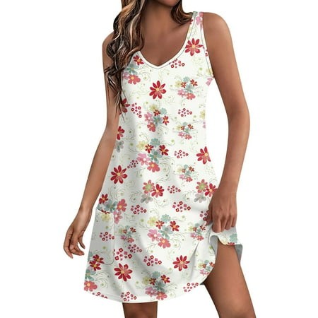 Qwertyu Women S Vintage Hepburn Short Sleeve Floral Print High Waist Flared MIDI Dressy Comfy Summer Dress Green S