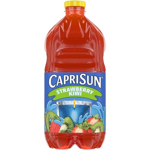 Capri Sun Strawberry Kiwi Flavored with Other Natural Flavor Juice Drink Blend 64 Fl Oz Bottle