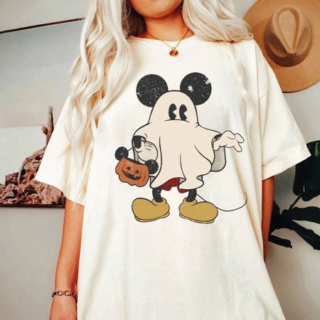 Disney Mickey Ghost Shirt  Mickey Not So Scary Halloween Shirt  Disney Halloween 2024 Shirt  Disney Halloween Shirt