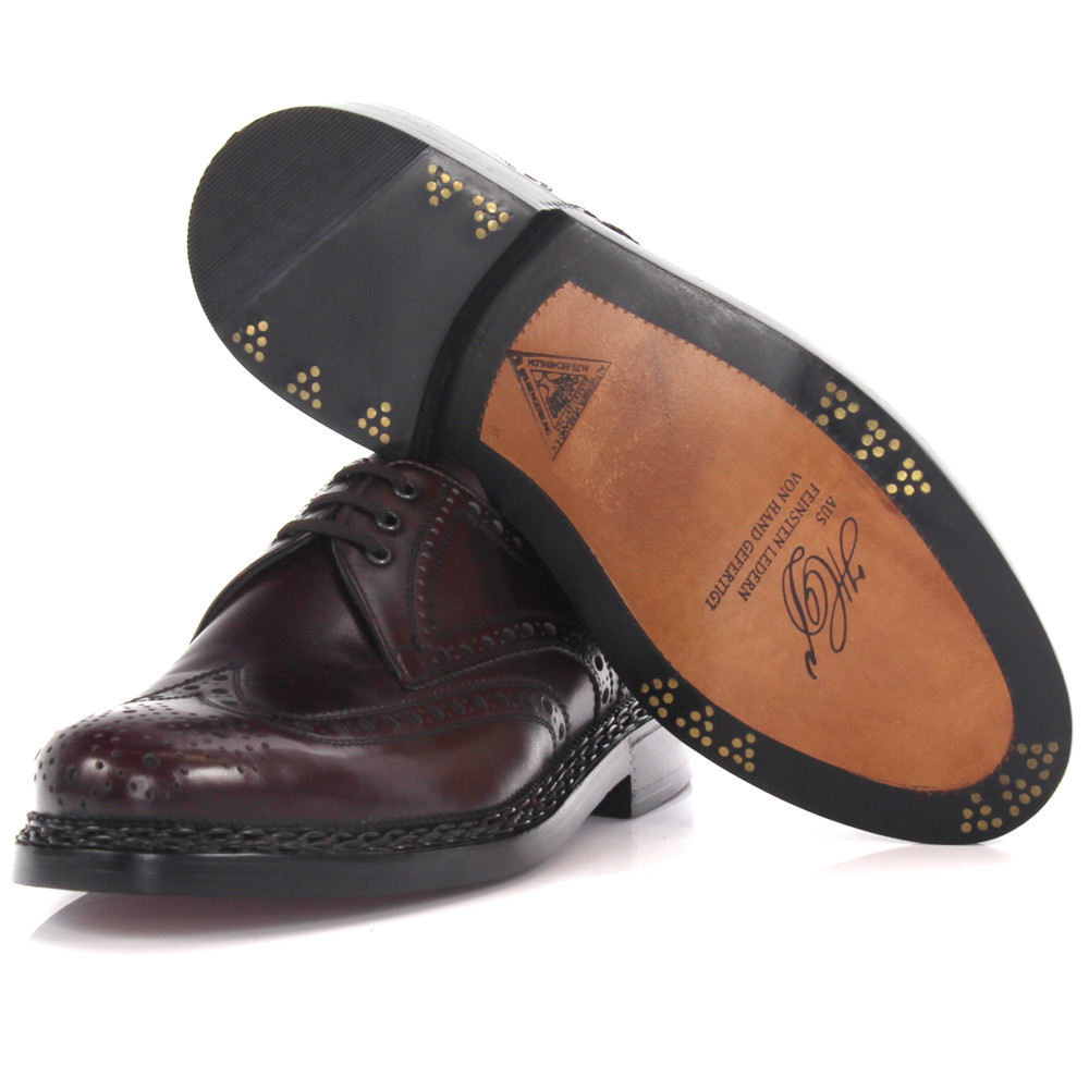 Heinrich Dinkelacker Men Business Shoes Budapester 4331 0516 - Men Size: 13 thumbnail