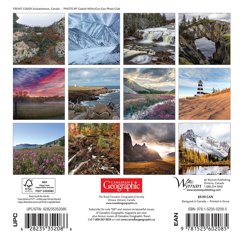 Canadian Scenes 2019 Mini Wall Calendar thumbnail