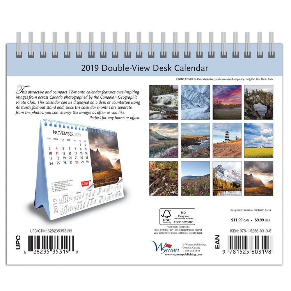 Canadian Geographic 2019 Desk Calendar thumbnail