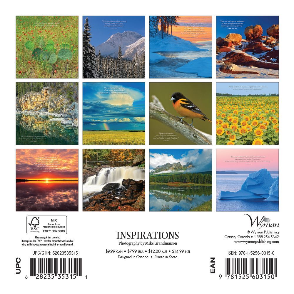 Inspirations 2019 Mini Wall Calendar thumbnail