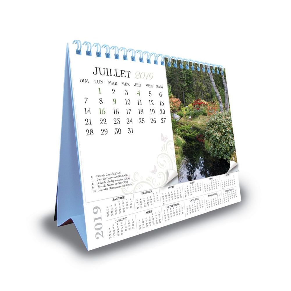 Les Jardins De Campagne 2019 Desk Calendar thumbnail