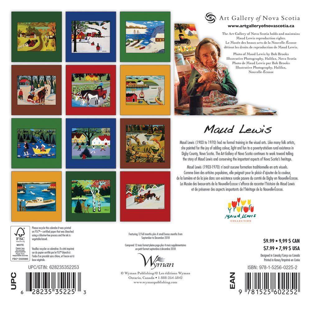 Maud Lewis 2019 Mini Wall Calendar thumbnail