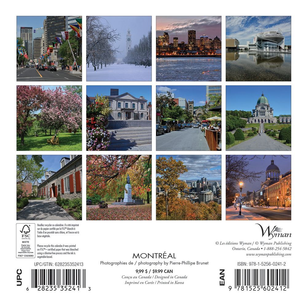 Montreal 2019 Mini Wall Calendar thumbnail