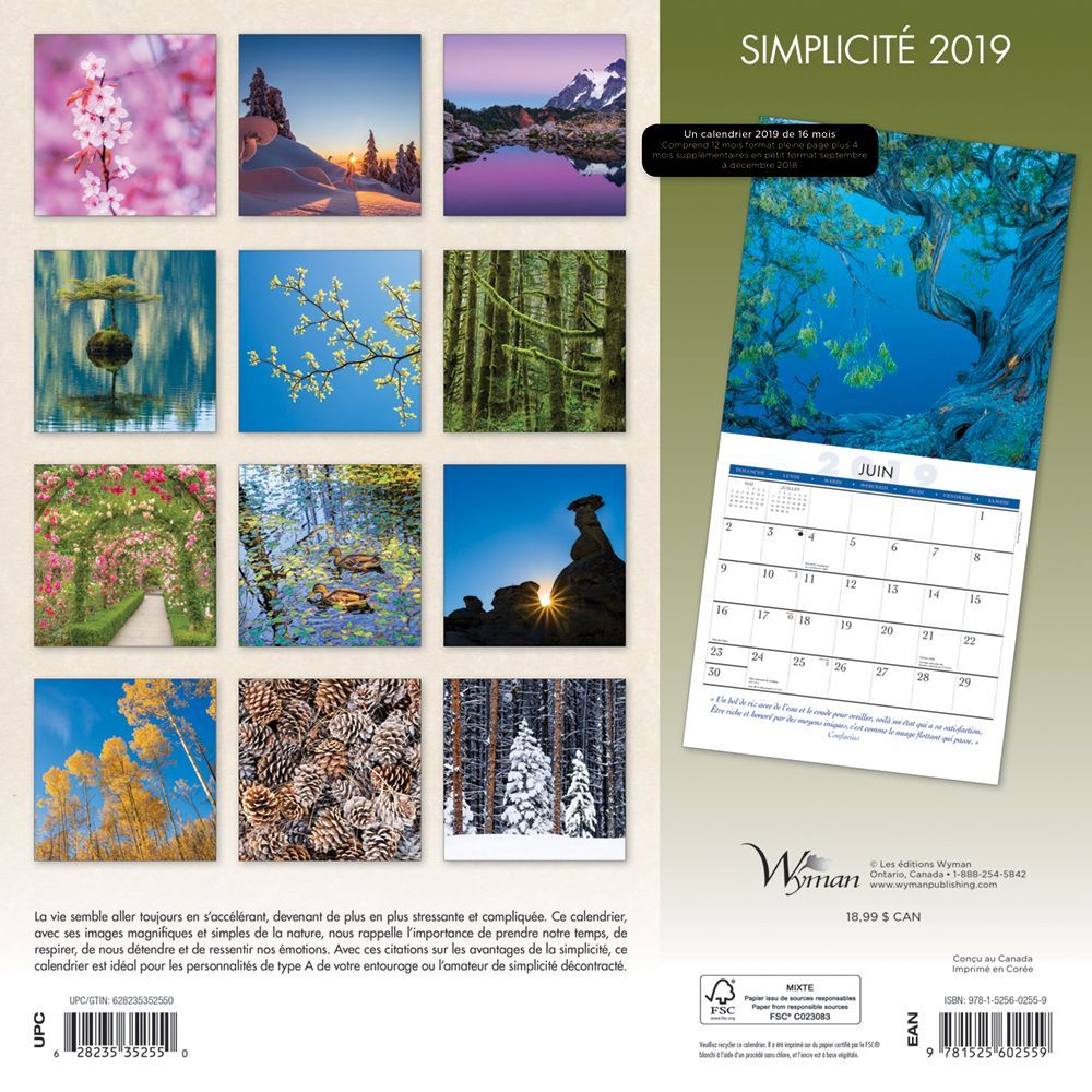 Solitudes 2019 Wall Calendar thumbnail