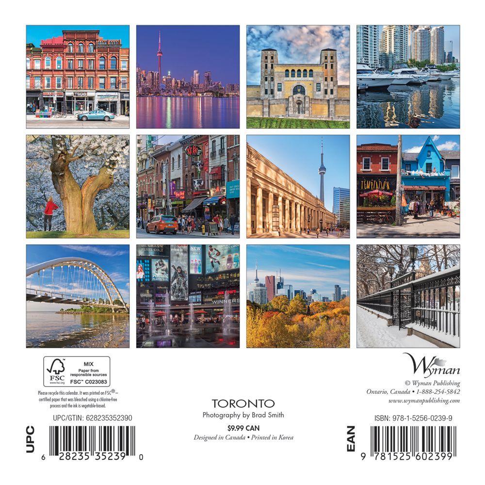 Toronto 2019 Mini Wall Calendar thumbnail