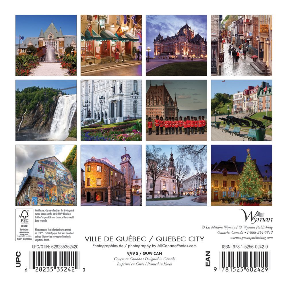 Ville De Quebec 2019 Mini Wall Calendar thumbnail