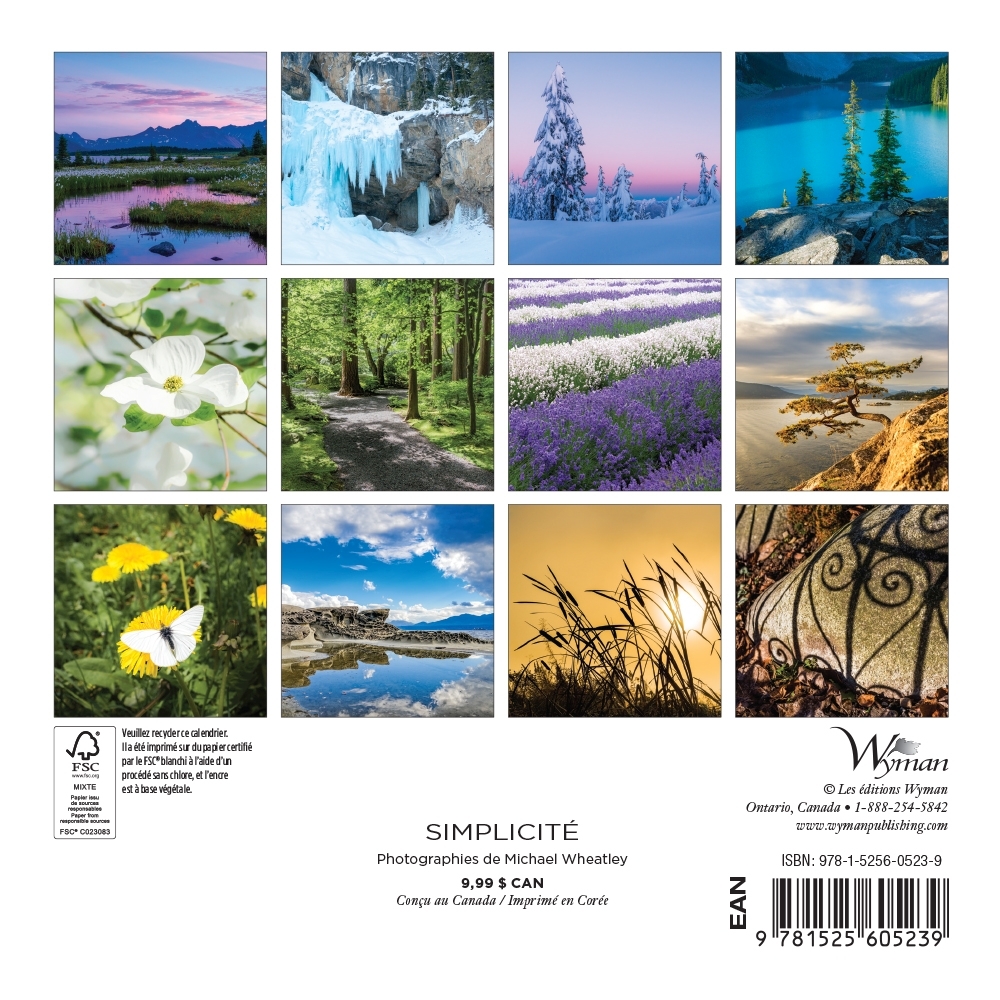 Simplicite Mini Wall Calendar (French) thumbnail