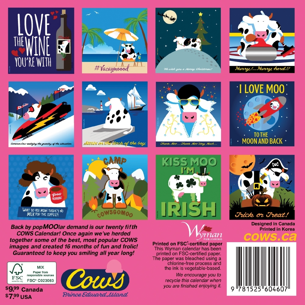 COWS Art Mini Wall Calendar thumbnail