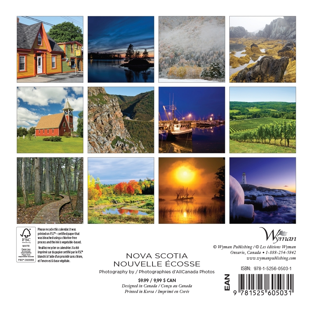 Nova Scotia 2020 Mini Wall Calendar thumbnail