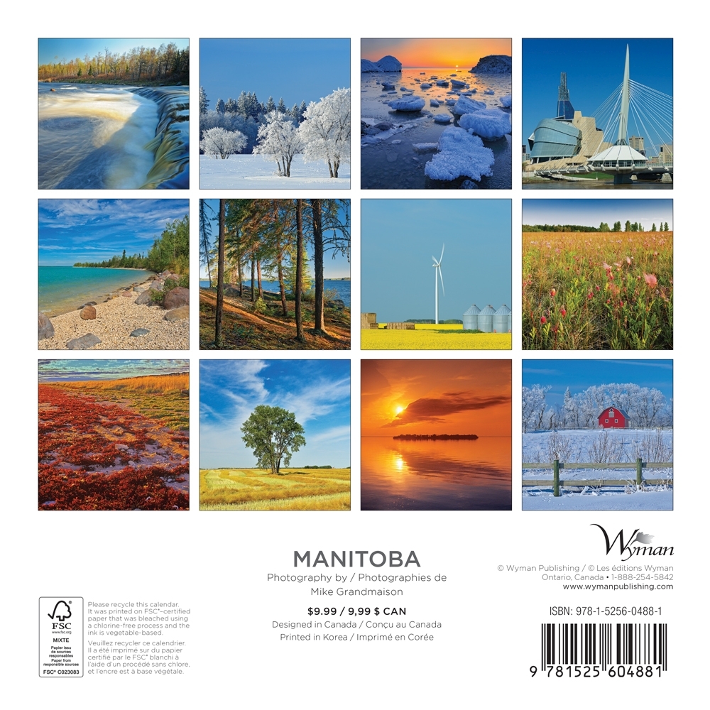 Manitoba Mini Wall Calendar thumbnail