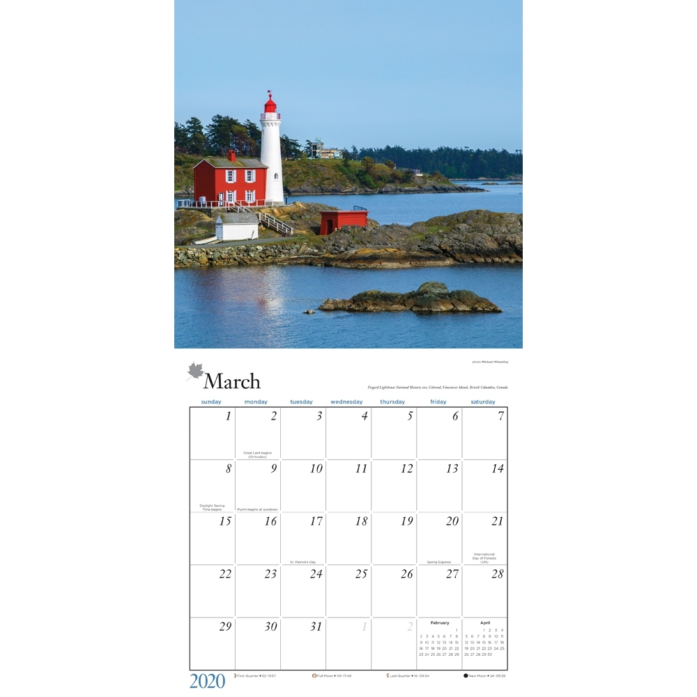 Canada West Coast 2020 Mini Wall Calendar thumbnail