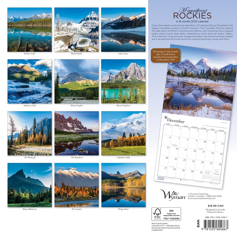 Rockies Magnificent 2020 Wall Calendar thumbnail